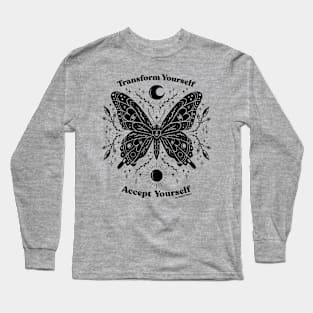Black Butterfly Long Sleeve T-Shirt